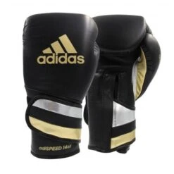 Adidas AdiSpeed Boxing Gloves - Velcro -Empire Sales Store adiblackgoldsilver 2