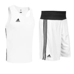 Adidas Base Punch Shorts & Vest Set 11 Adidas Base Punch Shorts & Vest Set -Empire Sales Store adibp white