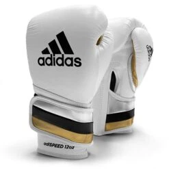 Adidas AdiSpeed Boxing Gloves - Velcro -Empire Sales Store adispeed velcro whitegold