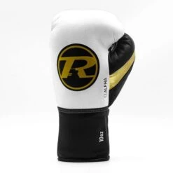 Ringside Pro Contest Alpha Boxing Gloves -Empire Sales Store alpha fight glove white black gold 1