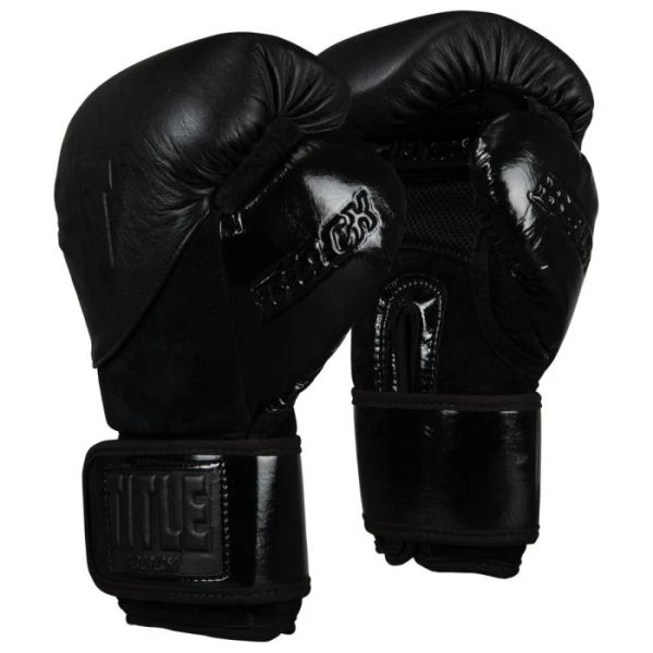 TITLE Black Blitz Sparring Gloves - Velcro 3 TITLE Black Blitz Sparring Gloves - Velcro