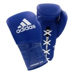 Adidas AdiSpeed Boxing Gloves - Lace -Empire Sales Store blue lace