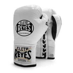 Cleto Reyes 'Safetec' Pro Fight Boxing Glove -Empire Sales Store cleto safe tec white 2