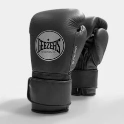 Geezers Elite Pro Training/Sparring Gloves 2.0 - Velcro -Empire Sales Store elite pro velcro dark grey