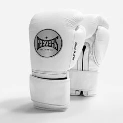 Geezers Elite Pro Training/Sparring Gloves 2.0 - Velcro -Empire Sales Store elite pro velcro white
