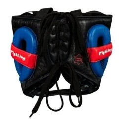 Fighting Freedom Leather Sparring Headguard 9 Fighting Freedom Leather Sparring Headguard -Empire Sales Store flshg2 bk 3 1