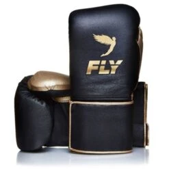 Fly Superloop Training Boxing Gloves -Empire Sales Store fly velcro black gold 3