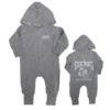 Geezers Back Logo Baby Coverall - Grey