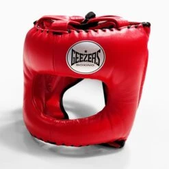 Geezers Elite Pro Bar Faced Headguard -Empire Sales Store geezers elite pro barfaced headguard spark red