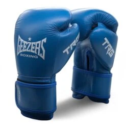 Geezers Leather TRG Training Boxing Gloves -Empire Sales Store geezers trg leather boxing glove blue