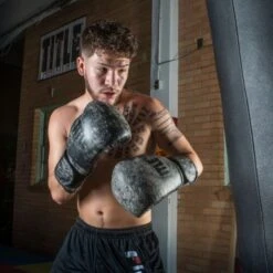 TITLE Distressed Glory Training Gloves - Grey -Empire Sales Store hostg lifestyle