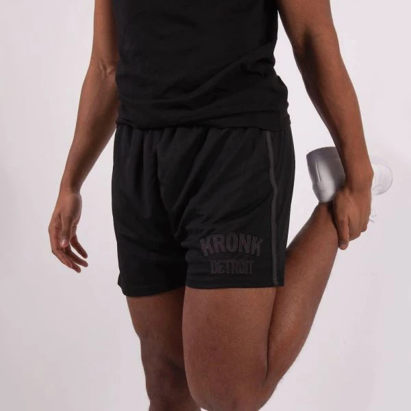 Kronk Single Stripe Detroit Applique Lined Shorts 6 Kronk Single Stripe Detroit Applique Lined Shorts - Image 4