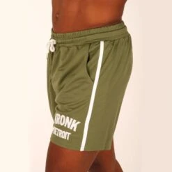 Kronk Single Stripe Detroit Applique Lined Shorts 8 Kronk Single Stripe Detroit Applique Lined Shorts -Empire Sales Store k2778 green 1