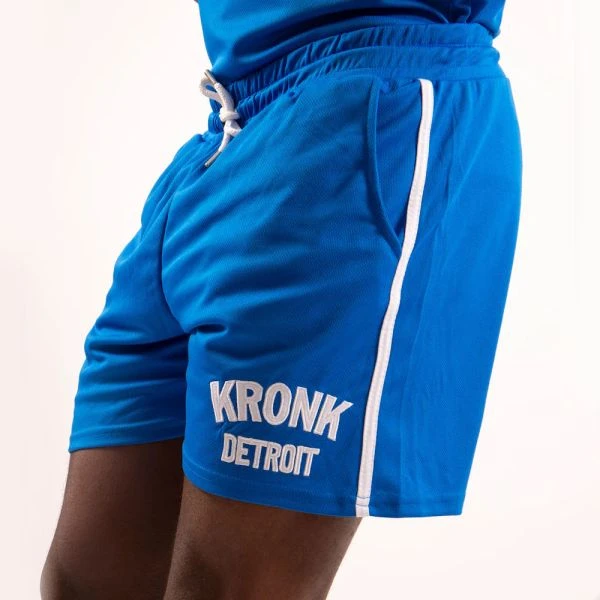Kronk Single Stripe Detroit Applique Lined Shorts 3 Kronk Single Stripe Detroit Applique Lined Shorts