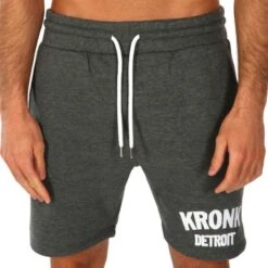 Kronk Detroit Applique Jog Shorts 8 Kronk Detroit Applique Jog Shorts -Empire Sales Store kronk applique detroit jog shorts charcoal 1