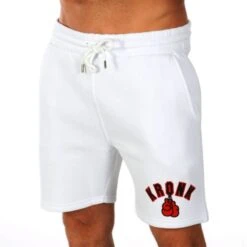 Kronk Gloves Applique Jog Shorts -Empire Sales Store kronk applique gloves jog shorts white 1