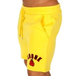 Kronk Gloves Applique Jog Shorts -Empire Sales Store kronk applique gloves jog shorts yellow 1