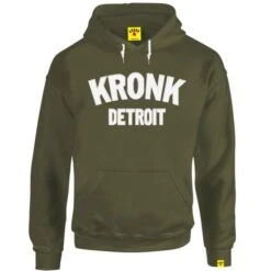 Kronk Detroit Applique Hoodie 9 Kronk Detroit Applique Hoodie -Empire Sales Store kronk detroit applique hoodie khaki 1