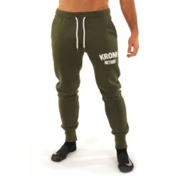 Kronk Detroit Applique Joggers -Empire Sales Store kronk detroit applique joggers khaki 1