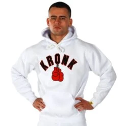 Kronk Gloves Applique Hoodie -Empire Sales Store kronk gloves applique hoodie white 1