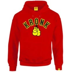 Kronk Gloves Applique Hoodie -Empire Sales Store kronk gloves hoodie red 1