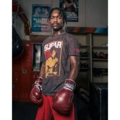 TITLE Old School Leather Sparring Gloves - Lace -Empire Sales Store oslsg 1