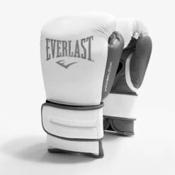 Everlast Powerlock2 Pro Training Boxing Gloves - Hook & Loop -Empire Sales Store powerlock white 3