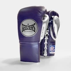 Geezers Elite Pro Fight Gloves - Special Edition -Empire Sales Store purple silver