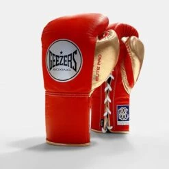 Geezers Elite Pro Fight Gloves - Special Edition -Empire Sales Store red gold