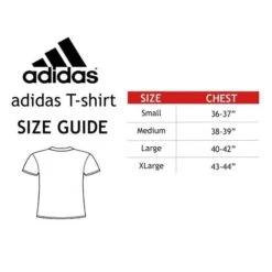 Adidas Boxing "THE BRAND WITH THREE STRIPES" T-Shirt -Empire Sales Store sizeguide