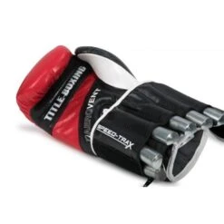 TITLE Speed-Trax Weighted Bag Gloves -Empire Sales Store stwbg bk rd 3 4 1