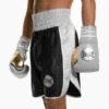 Suzi Wong X Geezers Satin 2 Colour Boxing Shorts -Empire Sales Store sw1700 black silver 1