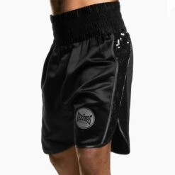 Suzi Wong X Geezers Satin/Sequin Boxing Shorts -Empire Sales Store sw1710 black 1