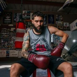 TITLE Boxing Sugar Ray Leonard Throwback Leather Bag Gloves -Empire Sales Store tb164 7