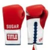 TITLE Boxing Sugar Ray Leonard Signature Leather Sparring Gloves -Empire Sales Store tb165