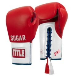 TITLE Boxing Sugar Ray Leonard Signature Leather Sparring Gloves -Empire Sales Store tb165 2