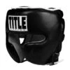 TITLE Boxing Leather Sparring Headgear -Empire Sales Store tb805 black 1
