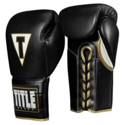 TITLE Boxeo Mexican Leather Training Gloves Quatro - Lace -Empire Sales Store title boxeo mexican gloves quatro lace black 1