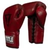 TITLE Boxing Blood Red Leather Sparring Gloves - Lace -Empire Sales Store title boxing blood red leather sparring gloves lace 1