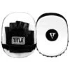 TITLE Cobra Leather Punch Mitts - White/Black -Empire Sales Store title cobra leather punch mitts 1
