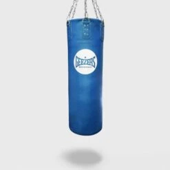 Geezers Elite Pro Impact Leather Heavy Punch Bag - 4ft -Empire Sales Store traditional heavy 4ft blue