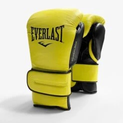 Everlast Powerlock2 Pro Training Boxing Gloves - Hook & Loop -Empire Sales Store velcro yellow