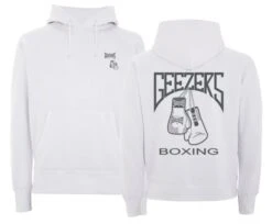 Geezers Hoodie Gloves Back Logo -Empire Sales Store white grey hoodie 1