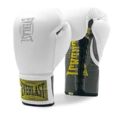 Everlast 1910 Classic Sparring Boxing Gloves - Lace -Empire Sales Store white 13