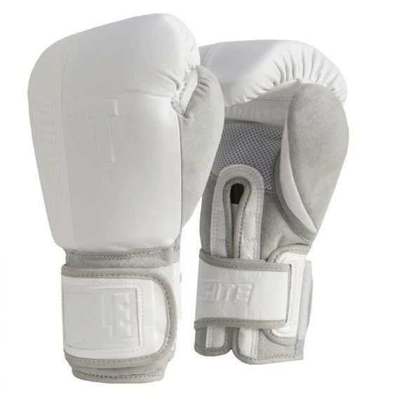 TITLE White Heavy Bag Gloves 3 TITLE White Heavy Bag Gloves