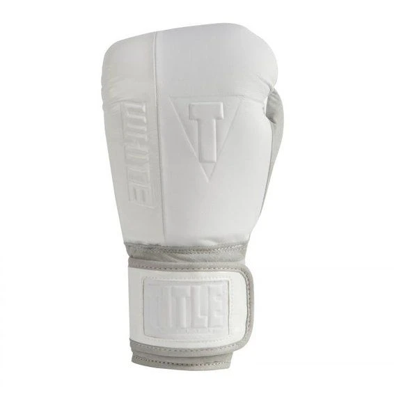 TITLE White Heavy Bag Gloves 4 TITLE White Heavy Bag Gloves - Image 2