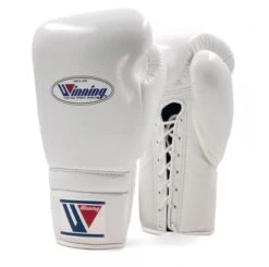 Winning MS Training Lace Boxing Gloves -Empire Sales Store winning lace boxing gloves white 4